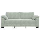 3-personers sofa 220x77x82 cm velour lysegrå