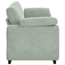 3-personers sofa 220x77x82 cm velour lysegrå
