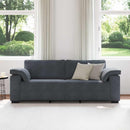 3-personers sofa 220x77x82 cm fløjl mørkegrå