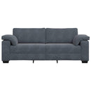 3-personers sofa 220x77x82 cm fløjl mørkegrå