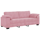 3-personers sofa 220x77x82 cm fløjl lyserød