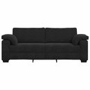 3-personers sofa 220x77x82 cm velour sort