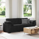 3-personers sofa 220x77x82 cm velour sort