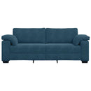 3-personers sofa 220x77x82 cm fløjl blå