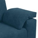 3-personers sofa 220x77x82 cm fløjl blå