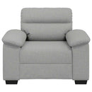 sofastol 100x81x84 cm stof skygrå