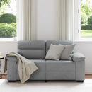 2-personers sofa 160x81x84 cm stof lysegrå