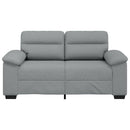 2-personers sofa 160x81x84 cm stof lysegrå