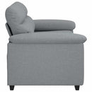 2-personers sofa 160x81x84 cm stof lysegrå