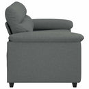 2-personers sofa 160x81x84 cm stof mørkegrå