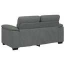 2-personers sofa 160x81x84 cm stof mørkegrå