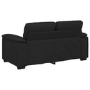 2-personers sofa 160x81x84 cm stof sort