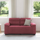 2-personers sofa 160x81x84 cm stof vinrød