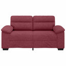 2-personers sofa 160x81x84 cm stof vinrød