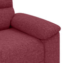 2-personers sofa 160x81x84 cm stof vinrød