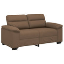2-personers sofa 160x81x84 cm stof brun