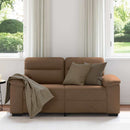 2-personers sofa 160x81x84 cm stof brun