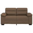 2-personers sofa 160x81x84 cm stof brun