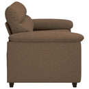 2-personers sofa 160x81x84 cm stof brun