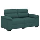 2-personers sofa 160x81x84 cm stof mørkegrøn