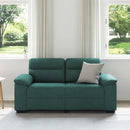 2-personers sofa 160x81x84 cm stof mørkegrøn