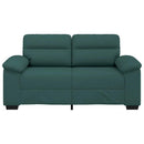 2-personers sofa 160x81x84 cm stof mørkegrøn