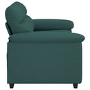 2-personers sofa 160x81x84 cm stof mørkegrøn
