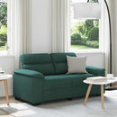 2-personers sofa 160x81x84 cm stof mørkegrøn