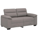 2-personers sofa 160x81x84 cm stof gråbrun