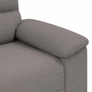 2-personers sofa 160x81x84 cm stof gråbrun