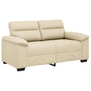 2-personers sofa 160x81x84 cm stof cremefarvet