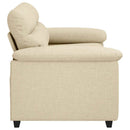 2-personers sofa 160x81x84 cm stof cremefarvet