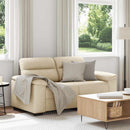 2-personers sofa 160x81x84 cm stof cremefarvet
