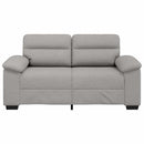 2-personers sofa 160x81x84 cm stof skygrå
