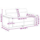 2-personers sofa 160x81x84 cm stof skygrå