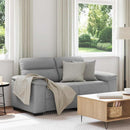 2-personers sofa 160x81x84 cm stof skygrå