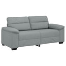 2-personers sofa 180x81x84 cm stof lysegrå