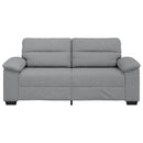 2-personers sofa 180x81x84 cm stof lysegrå