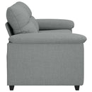 2-personers sofa 180x81x84 cm stof lysegrå