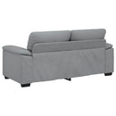 2-personers sofa 180x81x84 cm stof lysegrå