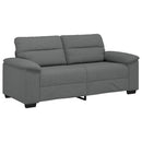 2-personers sofa 180x81x84 cm stof mørkegrå