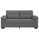 2-personers sofa 180x81x84 cm stof mørkegrå