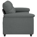2-personers sofa 180x81x84 cm stof mørkegrå
