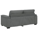 2-personers sofa 180x81x84 cm stof mørkegrå