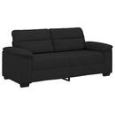 2-personers sofa 180x81x84 cm stof sort