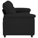 2-personers sofa 180x81x84 cm stof sort