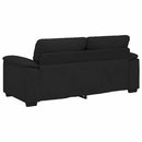 2-personers sofa 180x81x84 cm stof sort