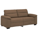 2-personers sofa 180x81x84 cm stof brun