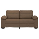 2-personers sofa 180x81x84 cm stof brun