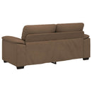 2-personers sofa 180x81x84 cm stof brun